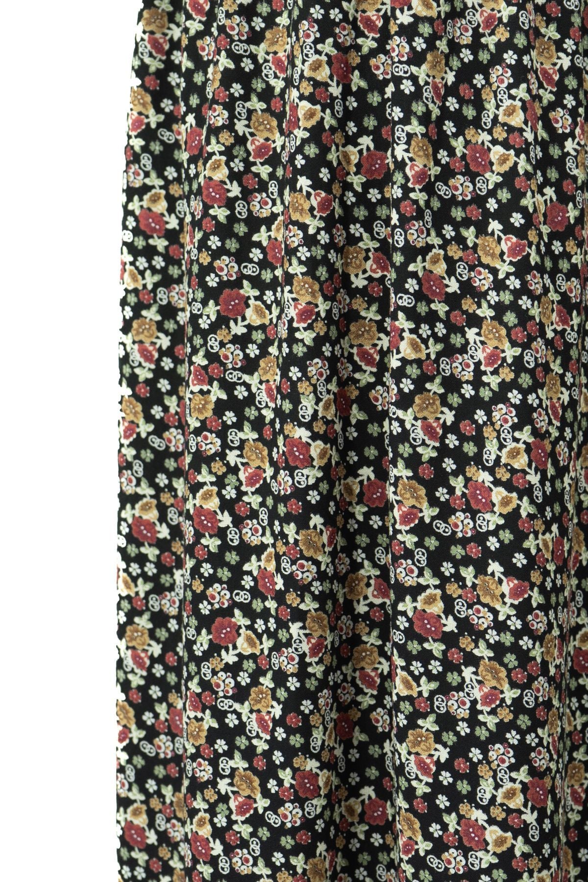 Kadın Anne Etek Dokuma Viskon Kumaş Minik Papatyam Çiçeği Desenli Rahat Kesim Tam Kalıp